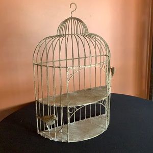Decorative wall piece bird cage